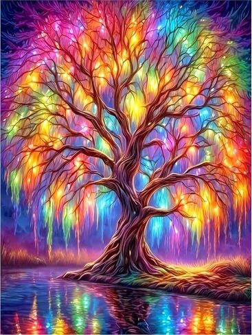 wavaiov 5D Diamond Painting Kits for Adult, Birds Flower Diamond Art Kits for Beginners, DIY Full Drill Floral Diamond Dot Gem Art Kits for Home Decor 12 x 16 Inch in Kuwait