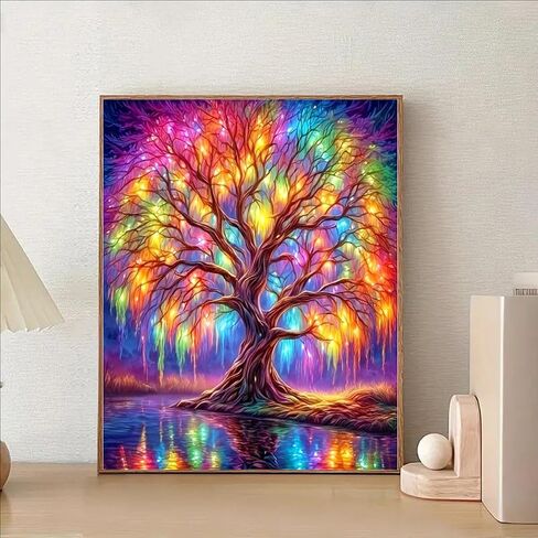 wavaiov 5D Diamond Painting Kits for Adult, Birds Flower Diamond Art Kits for Beginners, DIY Full Drill Floral Diamond Dot Gem Art Kits for Home Decor 12 x 16 Inch in Kuwait