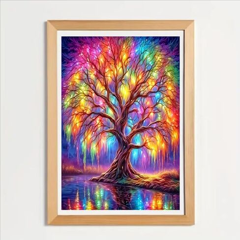 wavaiov 5D Diamond Painting Kits for Adult, Birds Flower Diamond Art Kits for Beginners, DIY Full Drill Floral Diamond Dot Gem Art Kits for Home Decor 12 x 16 Inch in Kuwait