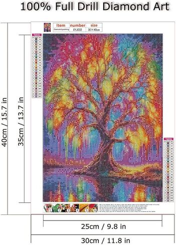 wavaiov 5D Diamond Painting Kits for Adult, Birds Flower Diamond Art Kits for Beginners, DIY Full Drill Floral Diamond Dot Gem Art Kits for Home Decor 12 x 16 Inch in Kuwait