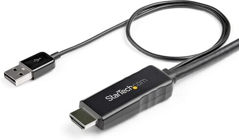 StarTech.com 1ft (30cm) HDMI to DisplayPort Adapter Cable, Active 4K 60Hz HDMI 2.0 to DP 1.2 Converter, HDR, USB Bus Powered, HDMI Source to DisplayPort Monitor for Laptops/PC (128-HDMI-DISPLAYPORT) in Kuwait