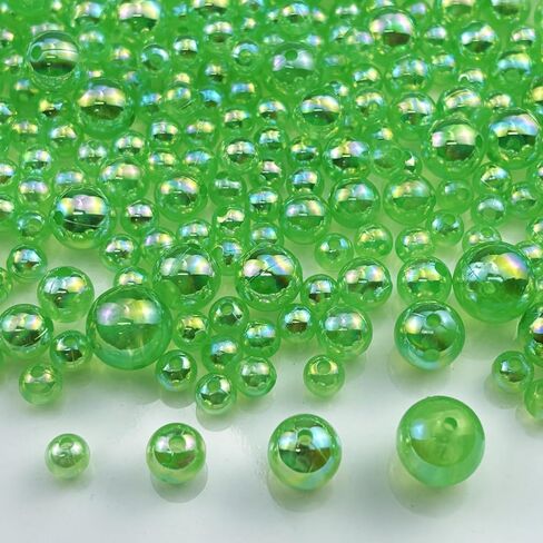 200 جم من الخرز Round Round 6mm 8mm 10mm 10mm ab close حبات حرفة جولة الفواصل مع ثقوب لسلاسل مفتاح سوار قرط in Kuwait