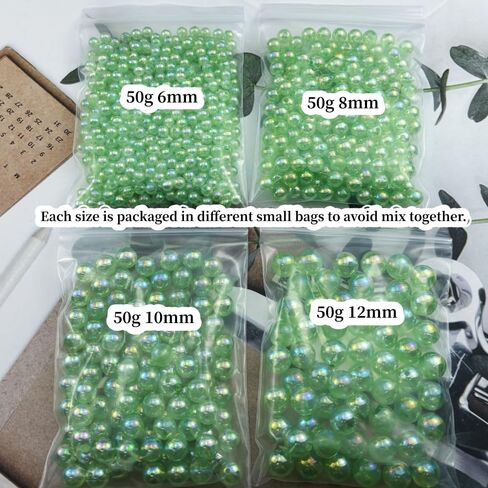 200 جم من الخرز Round Round 6mm 8mm 10mm 10mm ab close حبات حرفة جولة الفواصل مع ثقوب لسلاسل مفتاح سوار قرط in Kuwait