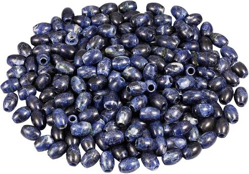 Nupuyai Pack of 30 Barrel Large Hole Beads for Jewelry Making, Polished Rondelle Stone Macrame Beads fit Charms Bracelet, Indian Agate in Saudi Arabia
