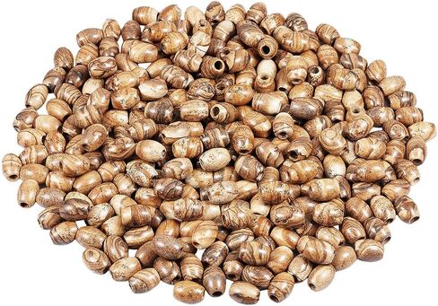 Nupuyai Pack of 30 Barrel Large Hole Beads for Jewelry Making, Polished Rondelle Stone Macrame Beads fit Charms Bracelet, Indian Agate in Saudi Arabia