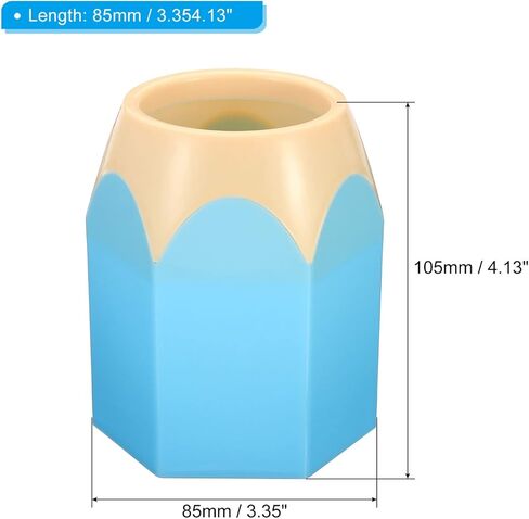 PATIKIL Pencil Holder, 3 Pack Pen Holder for Desk Cute Plastic Pencil Holder for Desk Pencil Holders Cup Organizer Pencil Shape, Pink in Saudi Arabia
