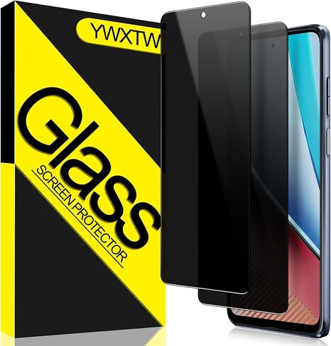 2 Pack]YWXTW Privacy Screen Protector for Google Pixel 9Pro XL,Support Fingerprint Unlock 9H Hardness Tempered Glass Privacy Google Pixel 9Pro XL Screen Protector,Case Friendly Bubble Free Accessories in Saudi Arabia