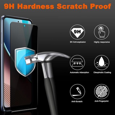 2 Pack]YWXTW Privacy Screen Protector for Google Pixel 9Pro XL,Support Fingerprint Unlock 9H Hardness Tempered Glass Privacy Google Pixel 9Pro XL Screen Protector,Case Friendly Bubble Free Accessories in Saudi Arabia