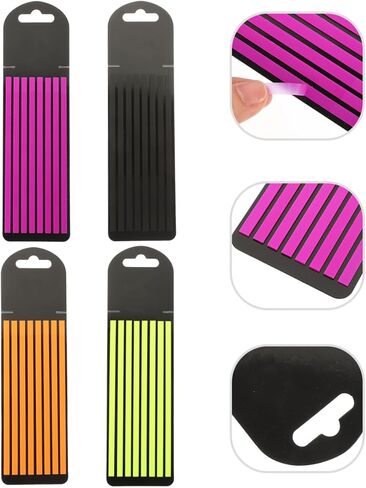 4pcs Highlighter Longy Long Tabs شفافة لزجة علامات صفحة طويلة كتب لشرح الكتب الإمدادات المدرسية للمكاتب الجمالية لوازم الدراسة in Kuwait
