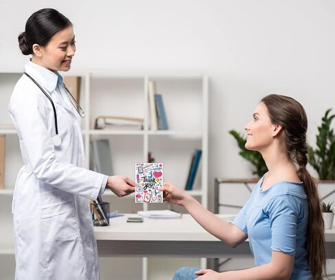 FLYAB Nurse Thank You Card - Clinical Instructor Gifts from Student with Envelope Nurse Graduation Card Clinical Instructor Gift for EMTs Essential Medical Staff Nurses Doctor Medical Healthcare Workers in Saudi Arabia