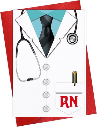 FLYAB Nurse Thank You Card - Clinical Instructor Gifts from Student with Envelope Nurse Graduation Card Clinical Instructor Gift for EMTs Essential Medical Staff Nurses Doctor Medical Healthcare Workers in Saudi Arabia