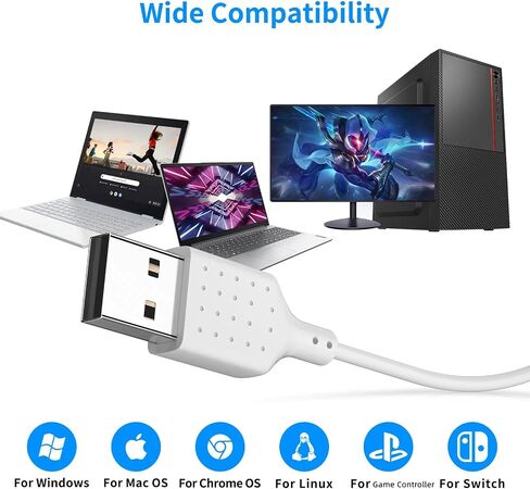 USB Earbuds for PC, USB Headphones with Microphone for Computer,Wired USB Headset with Mic Audio Controls Noise Isolating Stereo Laptop Earphones for Dell HP PS5 Surface Office Zoom Call Work Gaming in Saudi Arabia