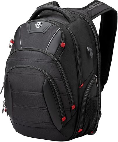Swissdigital Design TSA Large Business Laptop Backpack For Men, Travel Backpack, Extra Large Laptop Backpacks for Men Women, Water Resistant College Backpacks Airline Approved Business Work J14 in Kuwait