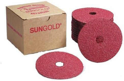 Sungold Abrasives 17201 24 Grit Aluminum Oxide Fibre Disc (25 Pack), 5 x 7/8" Center Hole in Saudi Arabia