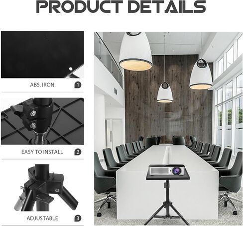 Cabilock Projector Stand Tripod Laptop Stand Projector Tripod Adjustable Tabletop Floor Laptop Floor Stand for Office Home Stage Studio 114CM in Saudi Arabia