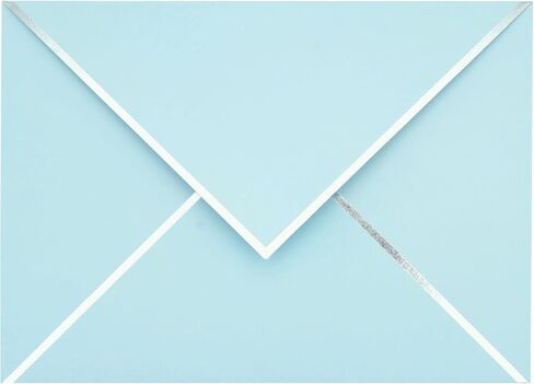A7 Envelopes - V Flap Foil Border Luxury Mailing Envelopes for 5" x 7" Cards - for Wedding, Invitations, Baby Shower, Photos, Graduation, Birthday, Bridal Shower - 5.25" x 7.25" (Pink, 25 Pack) in Saudi Arabia