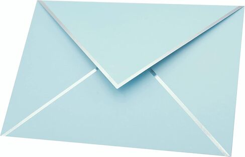 A7 Envelopes - V Flap Foil Border Luxury Mailing Envelopes for 5" x 7" Cards - for Wedding, Invitations, Baby Shower, Photos, Graduation, Birthday, Bridal Shower - 5.25" x 7.25" (Pink, 25 Pack) in Saudi Arabia