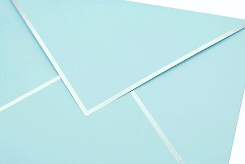 A7 Envelopes - V Flap Foil Border Luxury Mailing Envelopes for 5" x 7" Cards - for Wedding, Invitations, Baby Shower, Photos, Graduation, Birthday, Bridal Shower - 5.25" x 7.25" (Pink, 25 Pack) in Saudi Arabia