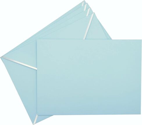 A7 Envelopes - V Flap Foil Border Luxury Mailing Envelopes for 5" x 7" Cards - for Wedding, Invitations, Baby Shower, Photos, Graduation, Birthday, Bridal Shower - 5.25" x 7.25" (Pink, 25 Pack) in Saudi Arabia
