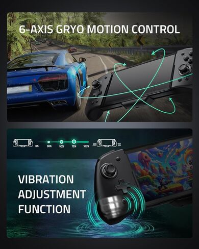 FUNLAB Luminous Switch Handheld Controllers for Nintendo Switch/OLED, Ergonomic Switch Controller, Switch Joypad Controller Replacement with Adjustable Color, Turbo, Mapping - Camo White in Kuwait