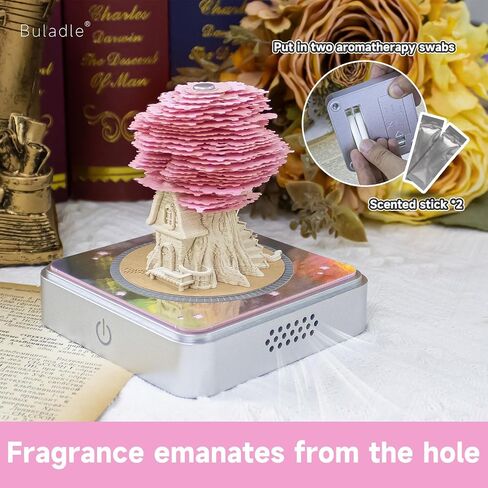 3D Memo Memo Pads تقويم مكتب الورق مع الضوء ، والهدايا الإبداعية DIY ، ومكعبات لوحات الملاحظات غير اللطيفة الملصقات الملصقات الملصقات النشر للمكتب/الصفحة الرئيسية (الوردي) in Kuwait