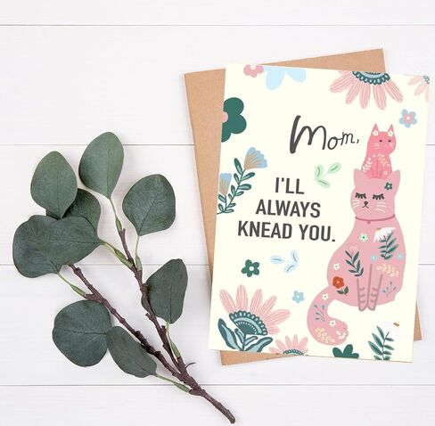 Mothers Day Card for Mom, Funny Mother's Day Cards from the Cat, Naughty Cat Mothers Day Card (Cat) in Saudi Arabia