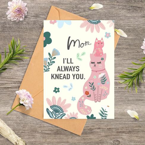 Mothers Day Card for Mom, Funny Mother's Day Cards from the Cat, Naughty Cat Mothers Day Card (Cat) in Saudi Arabia