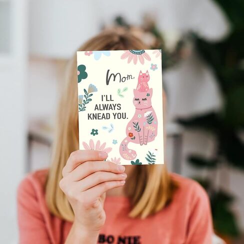 Mothers Day Card for Mom, Funny Mother's Day Cards from the Cat, Naughty Cat Mothers Day Card (Cat) in Saudi Arabia