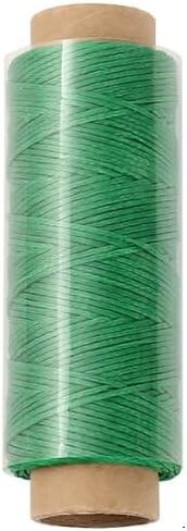 Flat Waxed Thread for Leather Sewing 150D, String Polyester Cord for Leather Craft Stitching Bookbinding Cafts (Green) in Saudi Arabia