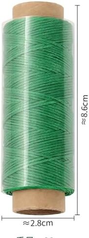 Flat Waxed Thread for Leather Sewing 150D, String Polyester Cord for Leather Craft Stitching Bookbinding Cafts (Green) in Saudi Arabia