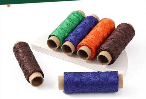 Flat Waxed Thread for Leather Sewing 150D, String Polyester Cord for Leather Craft Stitching Bookbinding Cafts (Green) in Saudi Arabia