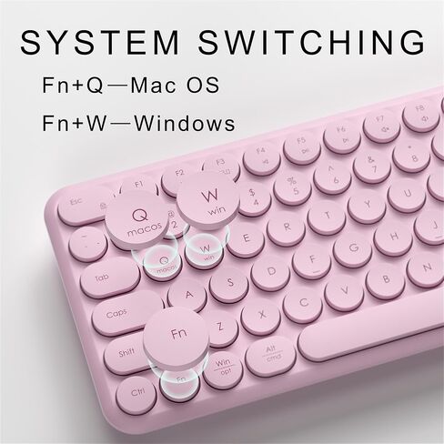 Wireless Keyboard and Mouse Set – MPTOG Full-Sized 110Pcs Slim Round Key Design, Quiet Typing, Adjustable DPI Ergonomic Mouse, Wireless Combo for PC, Mac, Laptop, Tablets(Mint Green) in Saudi Arabia