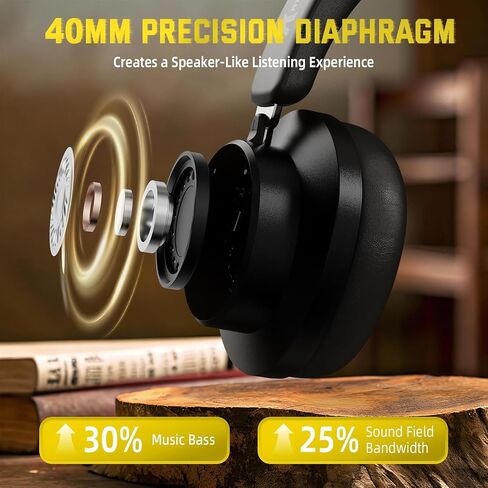 ATTACK SHARK G500 Wireless Over-Ear Noise Canceling Gaming Headphones-Black in Saudi Arabia