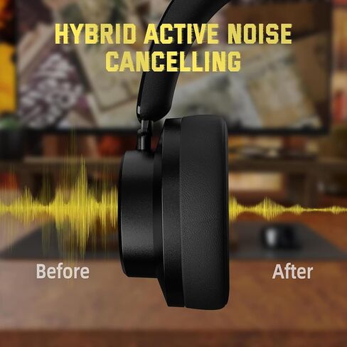 ATTACK SHARK G500 Wireless Over-Ear Noise Canceling Gaming Headphones-Black in Saudi Arabia
