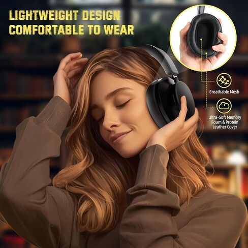ATTACK SHARK G500 Wireless Over-Ear Noise Canceling Gaming Headphones-Black in Saudi Arabia