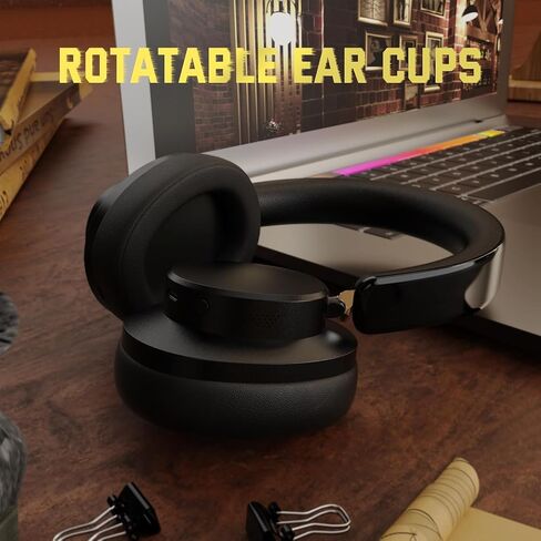 ATTACK SHARK G500 Wireless Over-Ear Noise Canceling Gaming Headphones-Black in Saudi Arabia