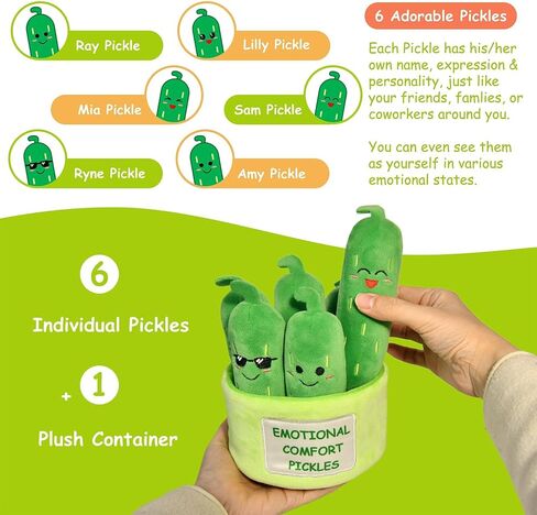 Inspirational Emotional Support Tacos Plush Toy, 6 Cute Stuffed Tacos in 1 Soft Serving Tray, Funny Stuffed Animal Gift for Women & Men, Son, Father, Friends & Coworkers, Stress Relief Stuffies in Saudi Arabia