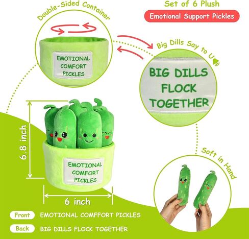 Inspirational Emotional Support Tacos Plush Toy, 6 Cute Stuffed Tacos in 1 Soft Serving Tray, Funny Stuffed Animal Gift for Women & Men, Son, Father, Friends & Coworkers, Stress Relief Stuffies in Saudi Arabia