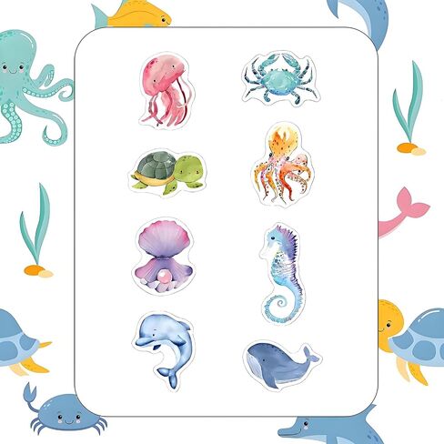 Insect Bug Stickers Rolls - 1000Pcs Small Animal Sticker Ladybird Beetle Butterfly Decals Insect Aesthetics Self-Adhesive Labels for Kids School Prizes Rewards Classroom Teaching. (Ocean) in Saudi Arabia