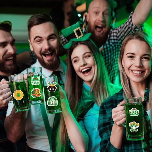 ملصقات يوم 360pcs St. Patrick ، ​​ملصقات Shamrock Lucky Clover Day Day Day for Crafts Scrapbook St Patrick's Day Party Forms Supplies in Kuwait