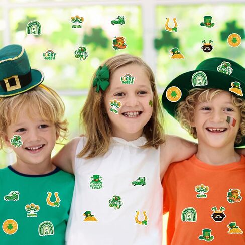ملصقات يوم 360pcs St. Patrick ، ​​ملصقات Shamrock Lucky Clover Day Day Day for Crafts Scrapbook St Patrick's Day Party Forms Supplies in Kuwait