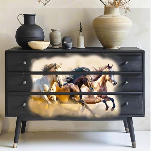PLIGREAT 3 Sheets Vintage Rub on Transfer for Crafts Retro Floral and Bird Rub on Transfer Decals Furniture Stickers for DIY Home Wood Wardrobe Cabinet Table Decoration Old Furniture Renovation Decor in Kuwait