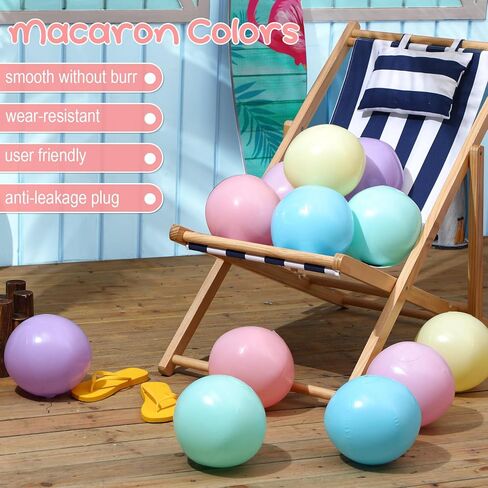 Inflatable Beach Balls Bulk Macaron Color Jumbo Large Beach Balls Pool Game Toys for Summer Swimming Party Games Water in Saudi Arabia