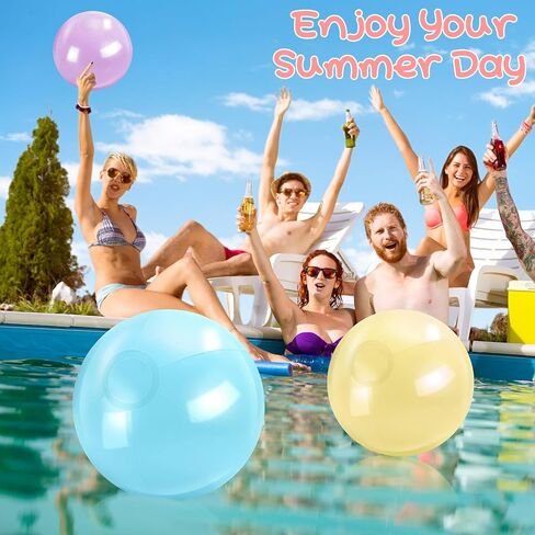 Inflatable Beach Balls Bulk Macaron Color Jumbo Large Beach Balls Pool Game Toys for Summer Swimming Party Games Water in Saudi Arabia