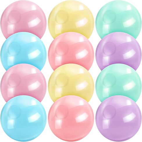 Inflatable Beach Balls Bulk Macaron Color Jumbo Large Beach Balls Pool Game Toys for Summer Swimming Party Games Water in Saudi Arabia