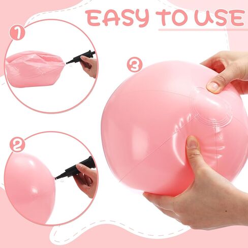 Inflatable Beach Balls Bulk Macaron Color Jumbo Large Beach Balls Pool Game Toys for Summer Swimming Party Games Water in Saudi Arabia
