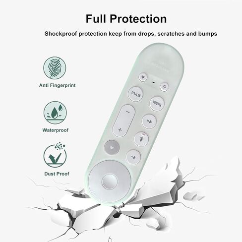 Silicone Case Cover for Google TV Streamer (4K) Voice Remote 2024 - Protective (Anti-Slip) Shockproof Lightweight Remote Cover (Hazel) in Kuwait