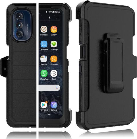 علبة Tekcoo لـ Motorola Moto G 5G 2022 / Moto G (2022) / XT2213 [حامي شاشة مدمج] حزام حزام الحافظة [Grish Grad in Kuwait