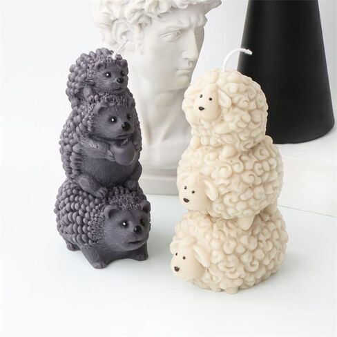 3D Stacking Monkey Candle Mold, Monkey Silicone Mold for Fondant, Chocolate, Cake Decor, Candle, Soap, Polymer Clay, Plaster Ornament, Resin Art (Monkey) in Saudi Arabia