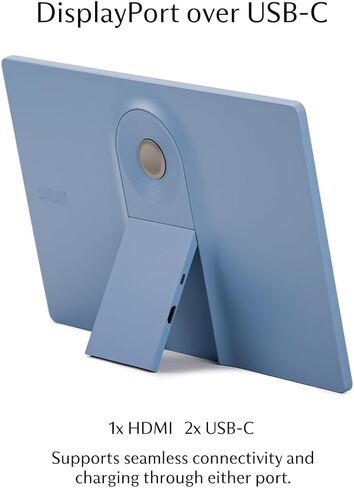 SOTSU SleekView 15.6" Premium Portable Monitor SSVPM15CW | Multiple Color Options | Compatible with PC, Chrome, Mac, Gaming, and Travel in Kuwait